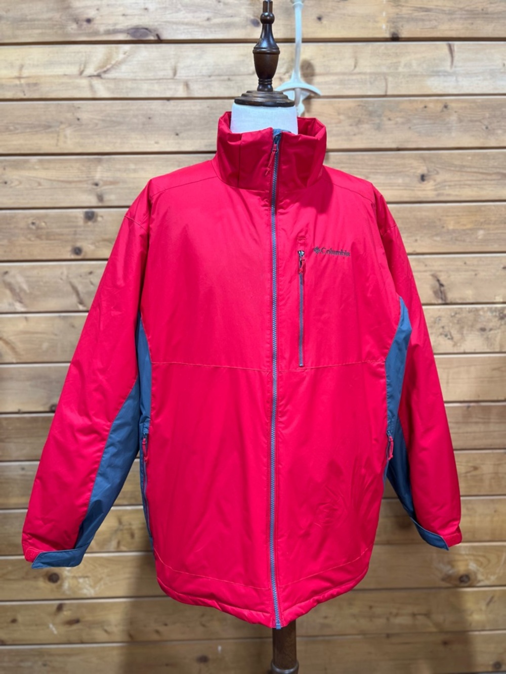 Columbia Red Puffer Jacket XXL Insulated Outdoor Coat